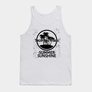 Tropical Vibes At Summer Sunshine Tank Top